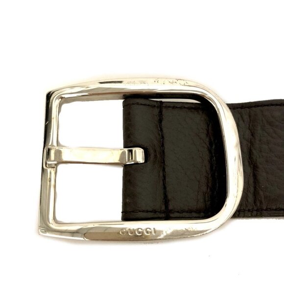 EGA GUCCI GG Logo Canvas Leather 85cm Belt Beige/2BH0259 main image 8